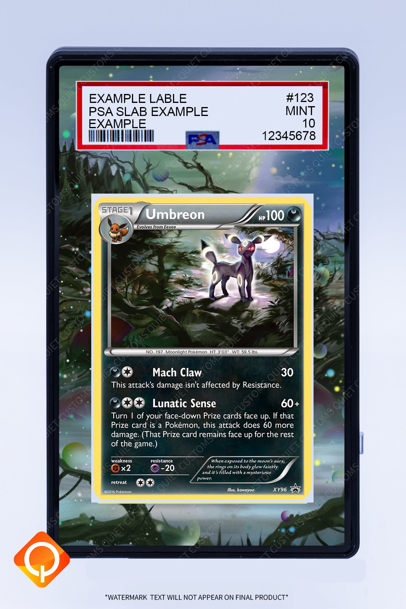 Umbreon XY96 (Graded) Case