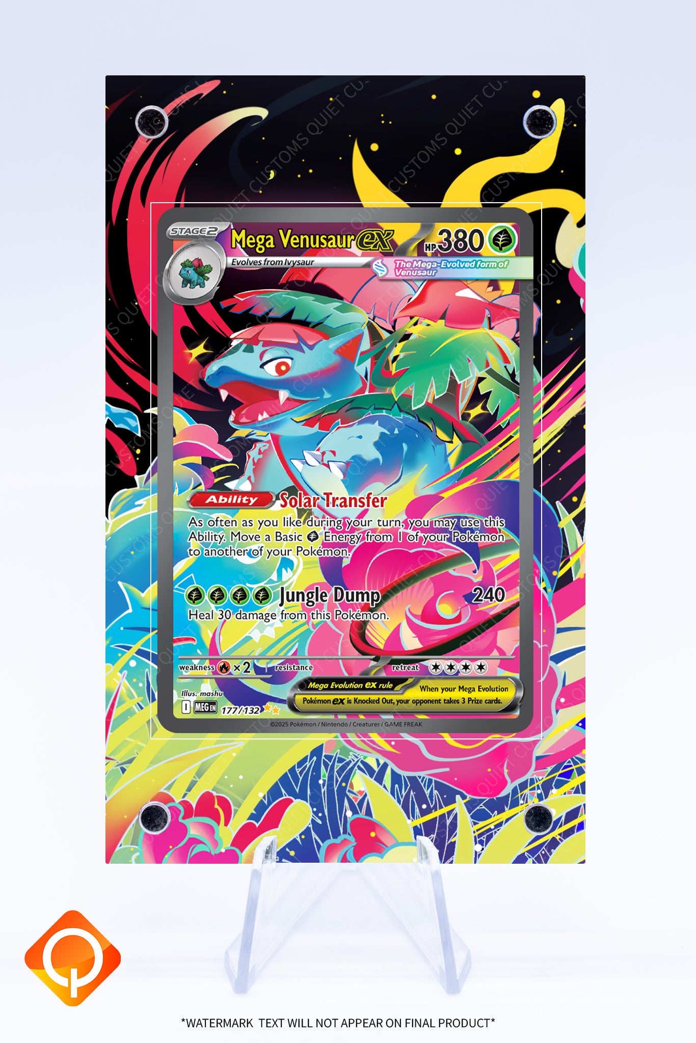 Venusaur EX 177 132 Case | Art Guard (Ungraded)