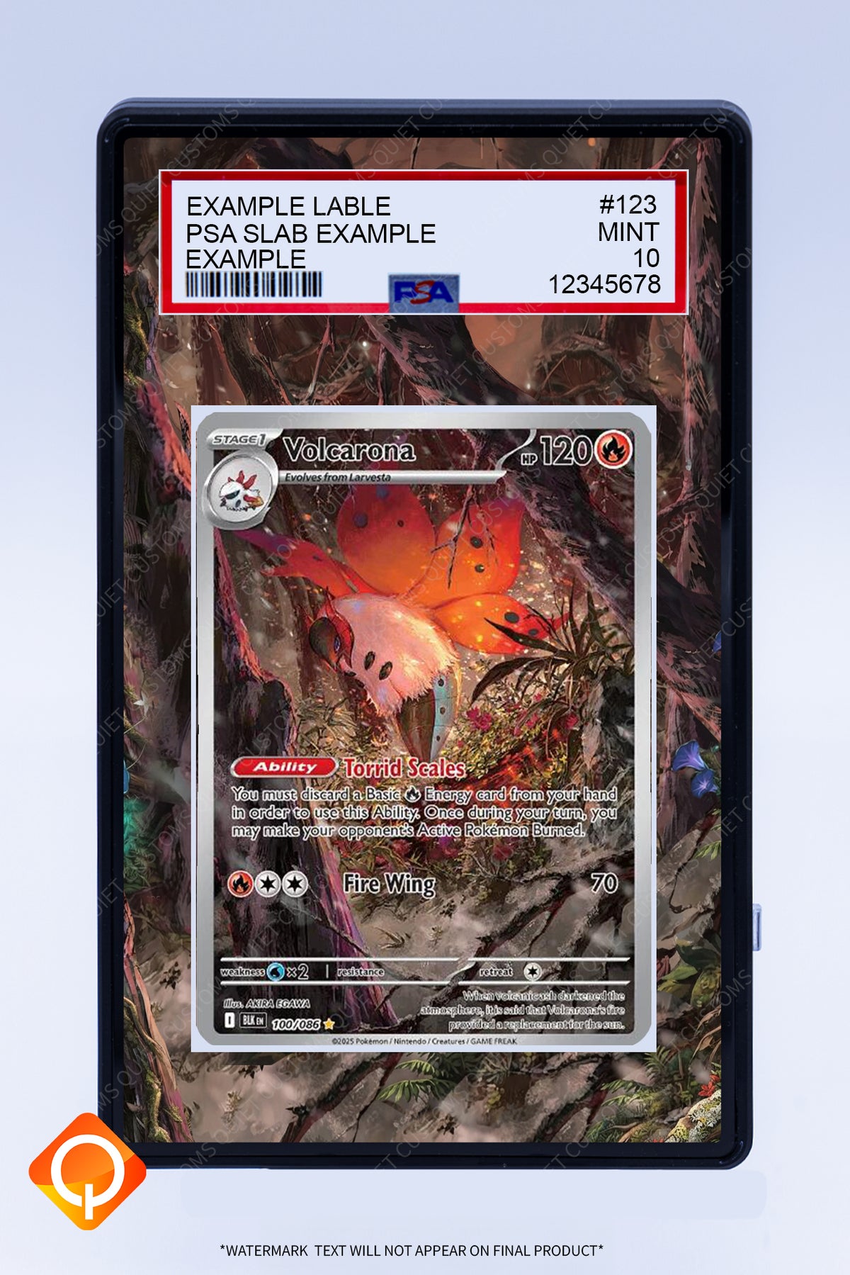 Volcarona 100 086 (Graded) Case