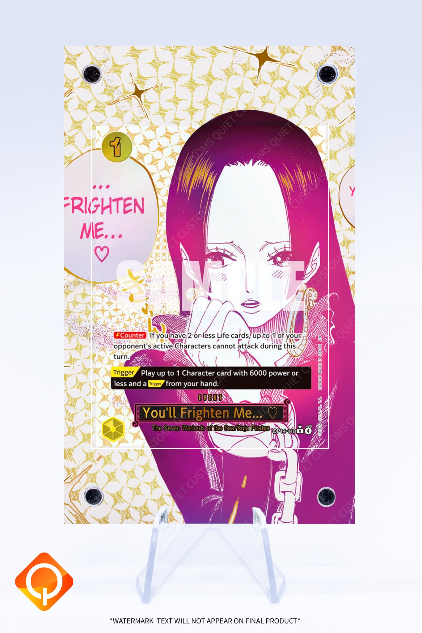You'll Frighten Me OP14-118 | ONE PIECE | Art Guard (Ungraded)