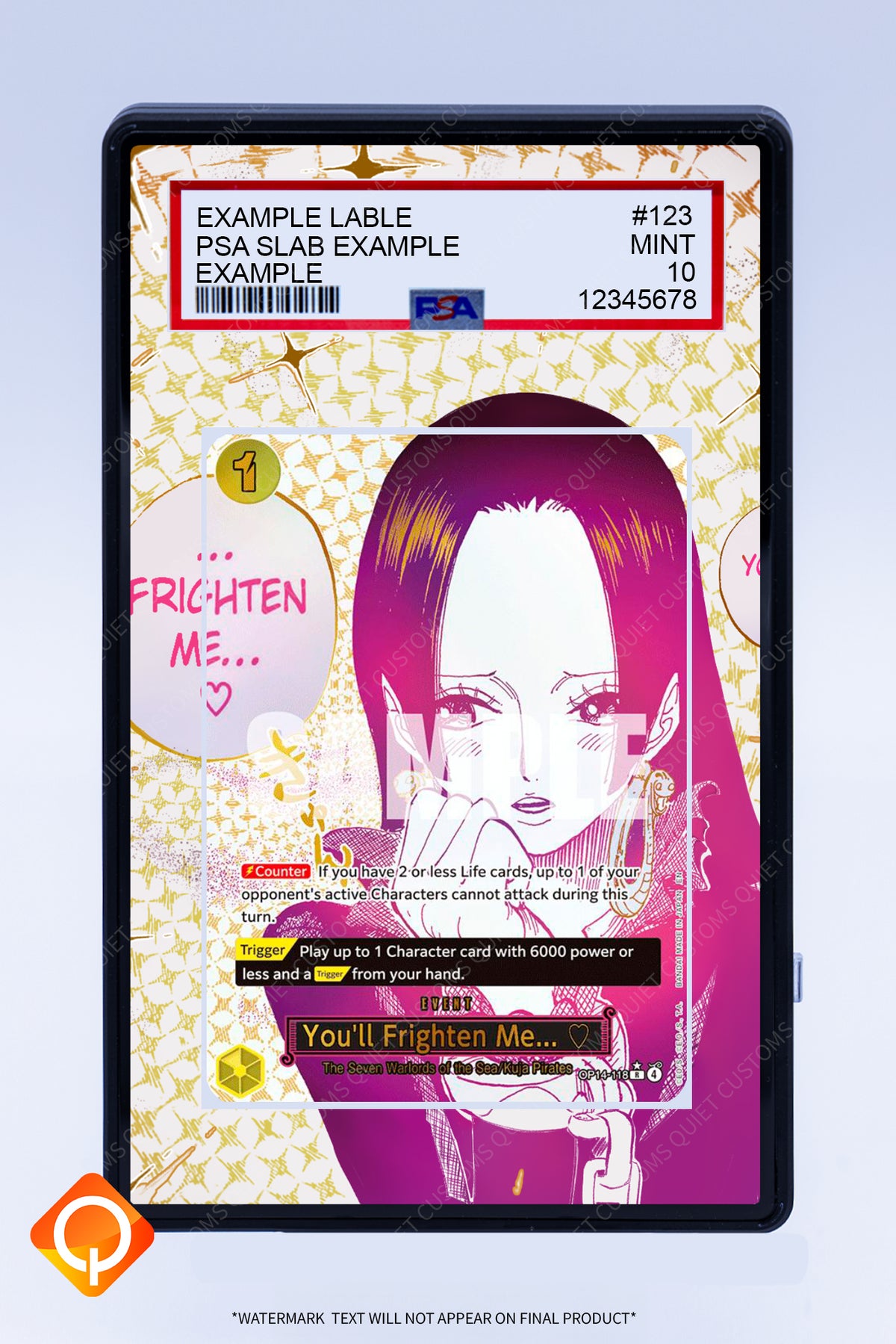 You'll Frighten Me OP14-118 (Graded) Case