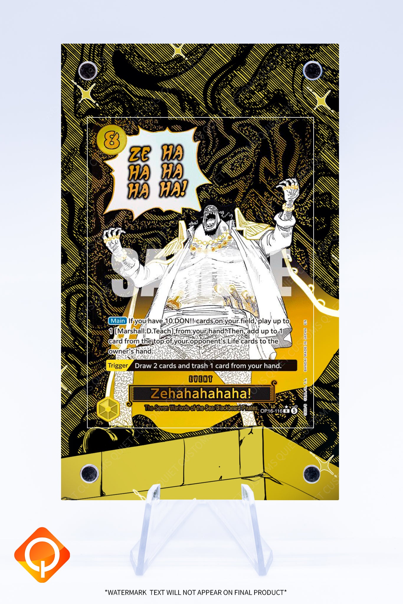 Zehahahahaha OP16-116 | ONE PIECE | Art Guard (Ungraded)