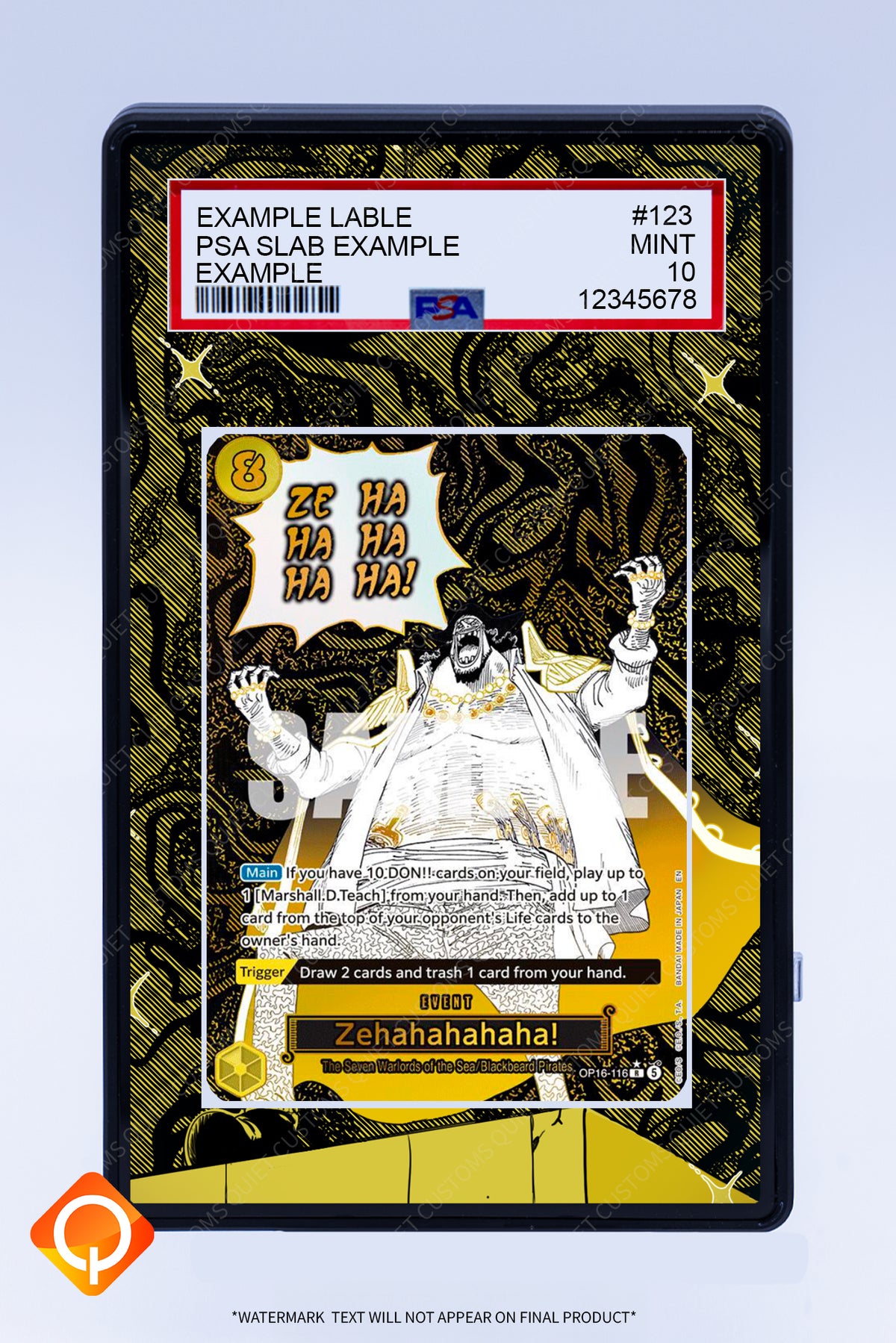 Zehahahahaha OP16-116 (Graded) Case