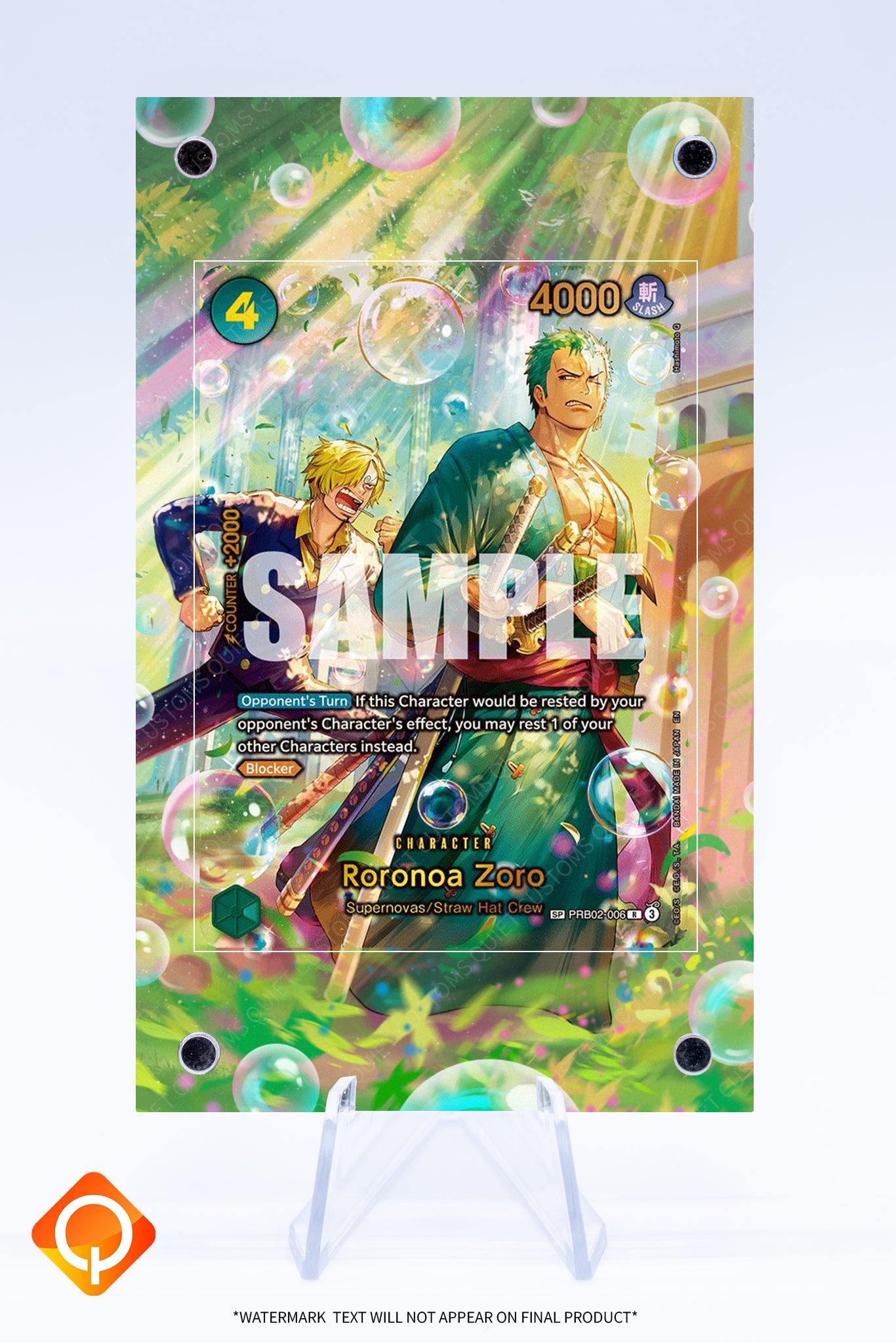 Zoro PRB02-006 | ONE PIECE Card Game | Art Guard (Ungraded)