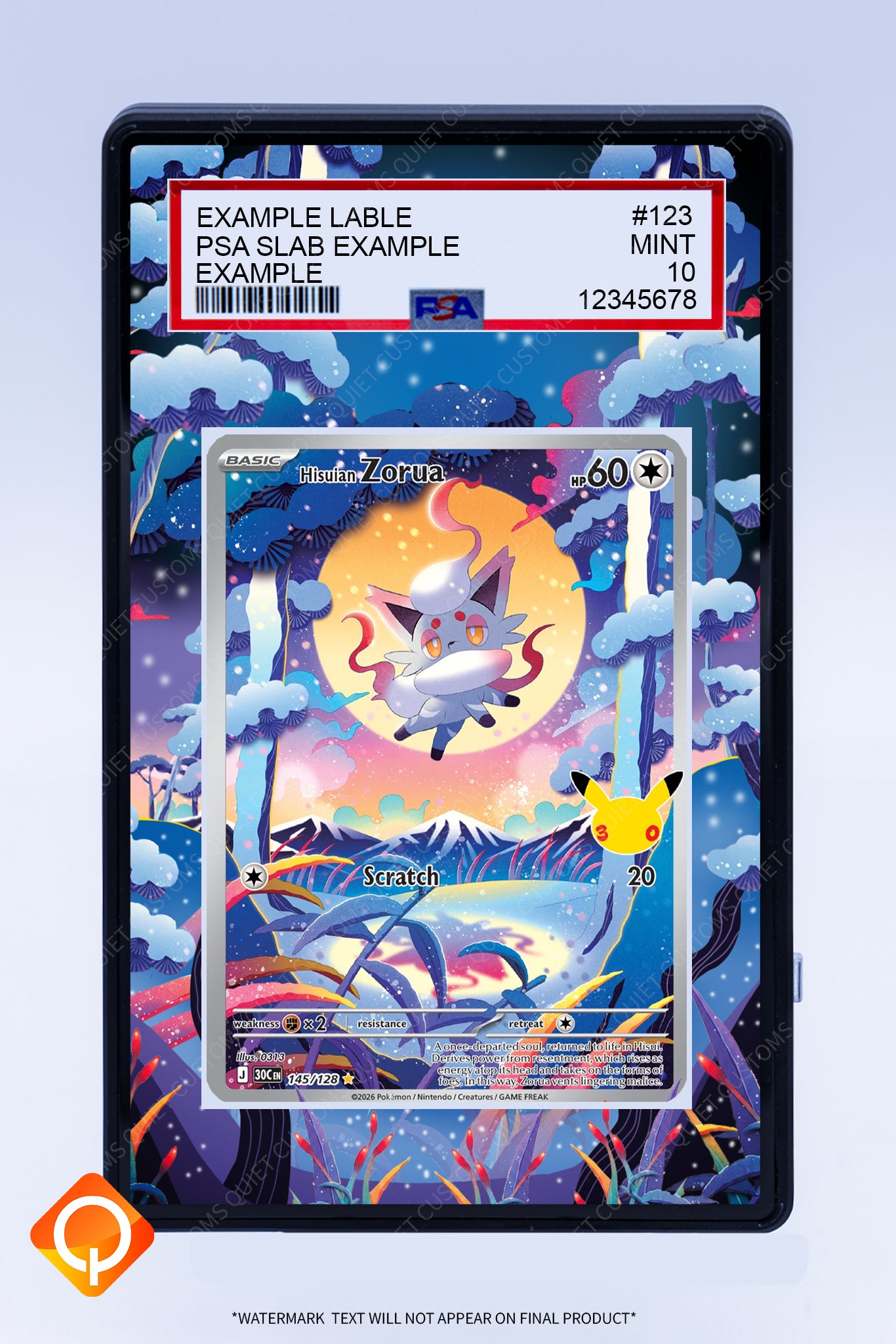 Zorua 145 128 (Graded) Case